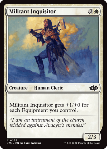 {C} Militant Inquisitor [Foundations Jumpstart][J25 226]