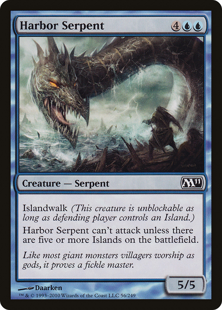 {C} Harbor Serpent [Magic 2011][M11 056]