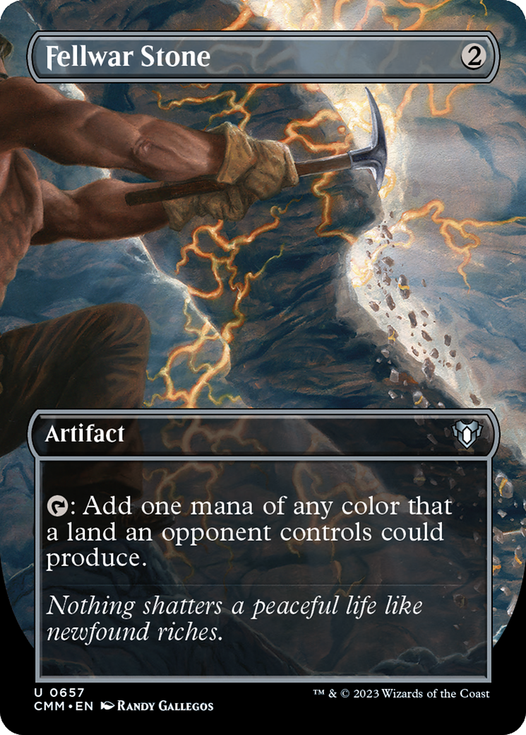 {C} Fellwar Stone (Borderless Alternate Art) [Commander Masters][CMM 657]