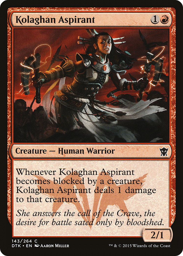 {C} Kolaghan Aspirant [Dragons of Tarkir][DTK 143]