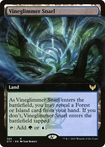 {R} Vineglimmer Snarl (Extended Art) [Strixhaven: School of Mages][STX 365]