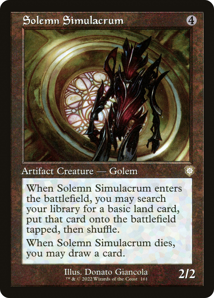 {R} Solemn Simulacrum (Retro) [The Brothers' War Commander][BRC 161]