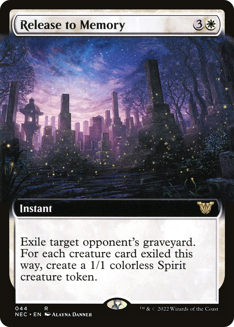 {R} Release to Memory (Extended Art) [Kamigawa: Neon Dynasty Commander][NEC 044]
