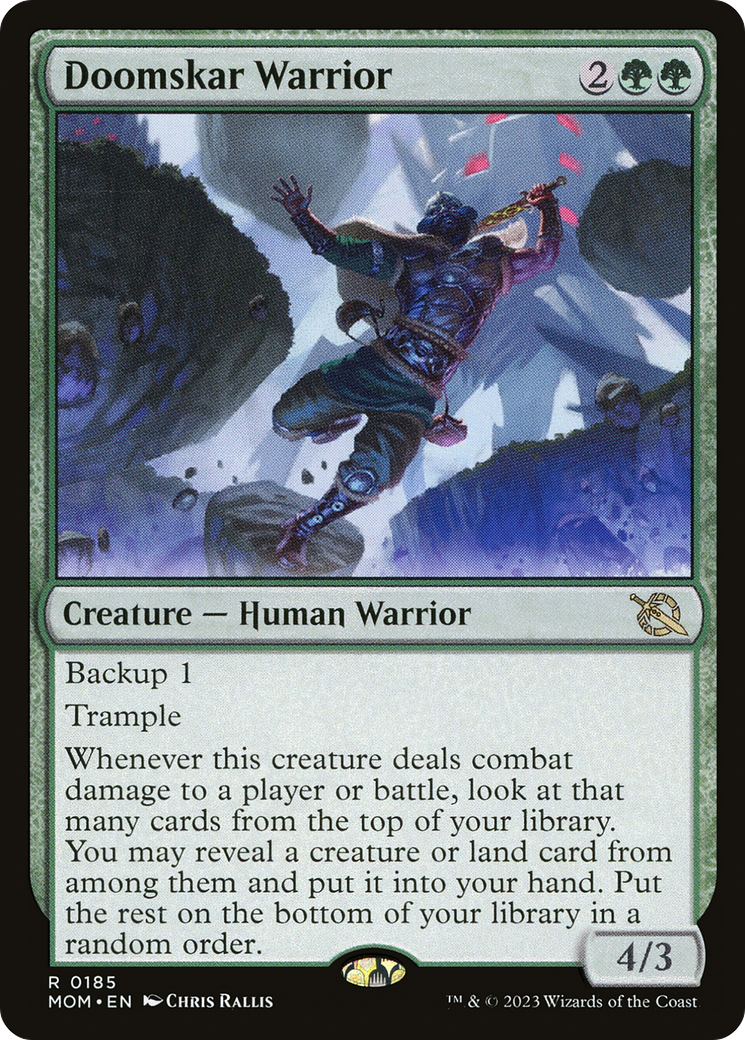 {R} Doomskar Warrior [March of the Machine][MOM 185]