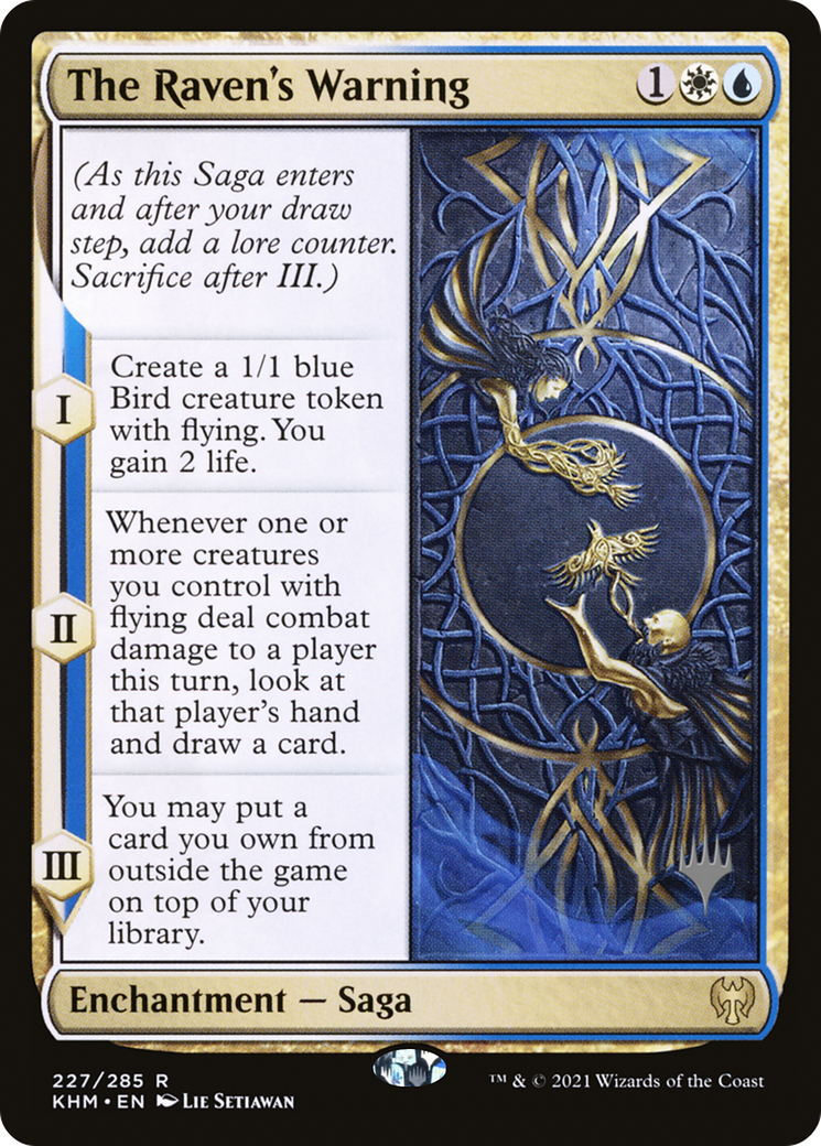 {R} The Raven's Warning (Promo Pack) [Kaldheim Promos][PP KHM 227]