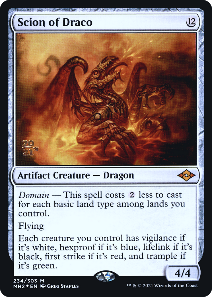{R} Scion of Draco [Modern Horizons 2 Prerelease Promos][PR MH2 234]