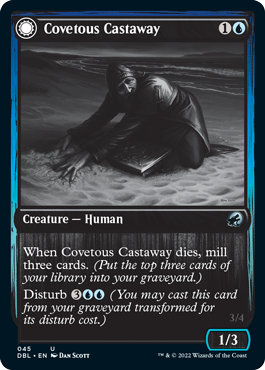 {C} Covetous Castaway // Ghostly Castigator [Innistrad: Double Feature][DBL 045]