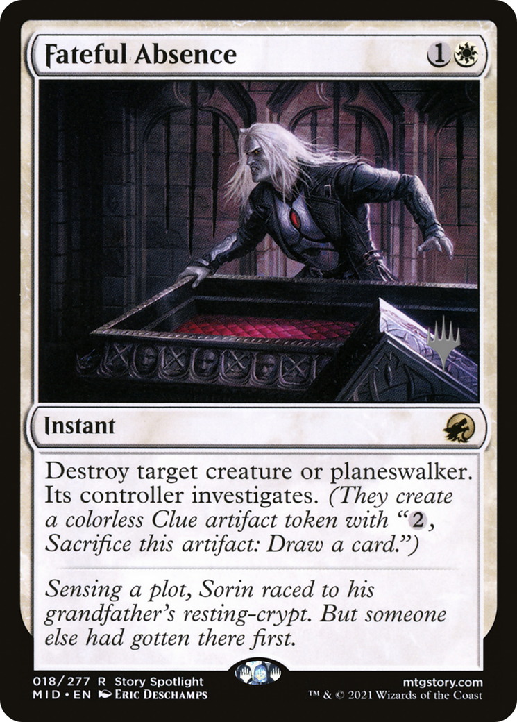 {R} Fateful Absence (Promo Pack) [Innistrad: Midnight Hunt Promo Pack][PP MID 018]