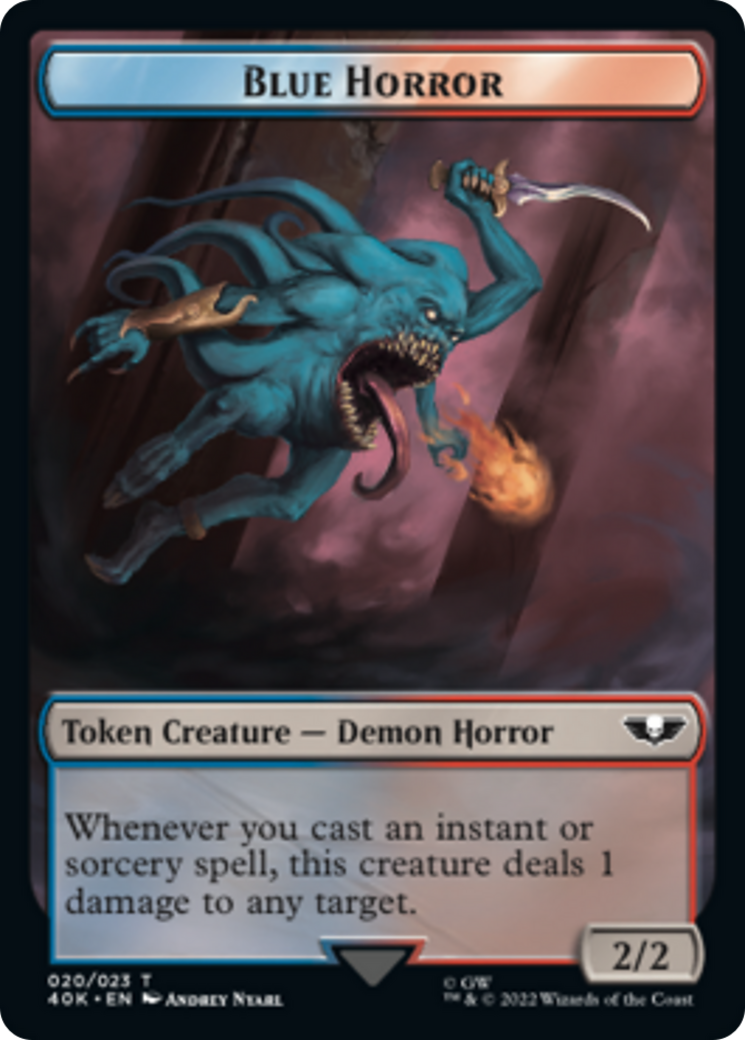 {T} Spawn // Blue Horror (Surge Foil) [Universes Beyond: Warhammer 40,000 Tokens][SFO T40K 020]