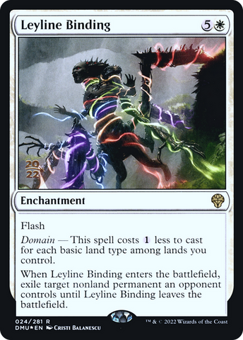{R} Leyline Binding [Dominaria United Prerelease Promos][PR DMU 024]