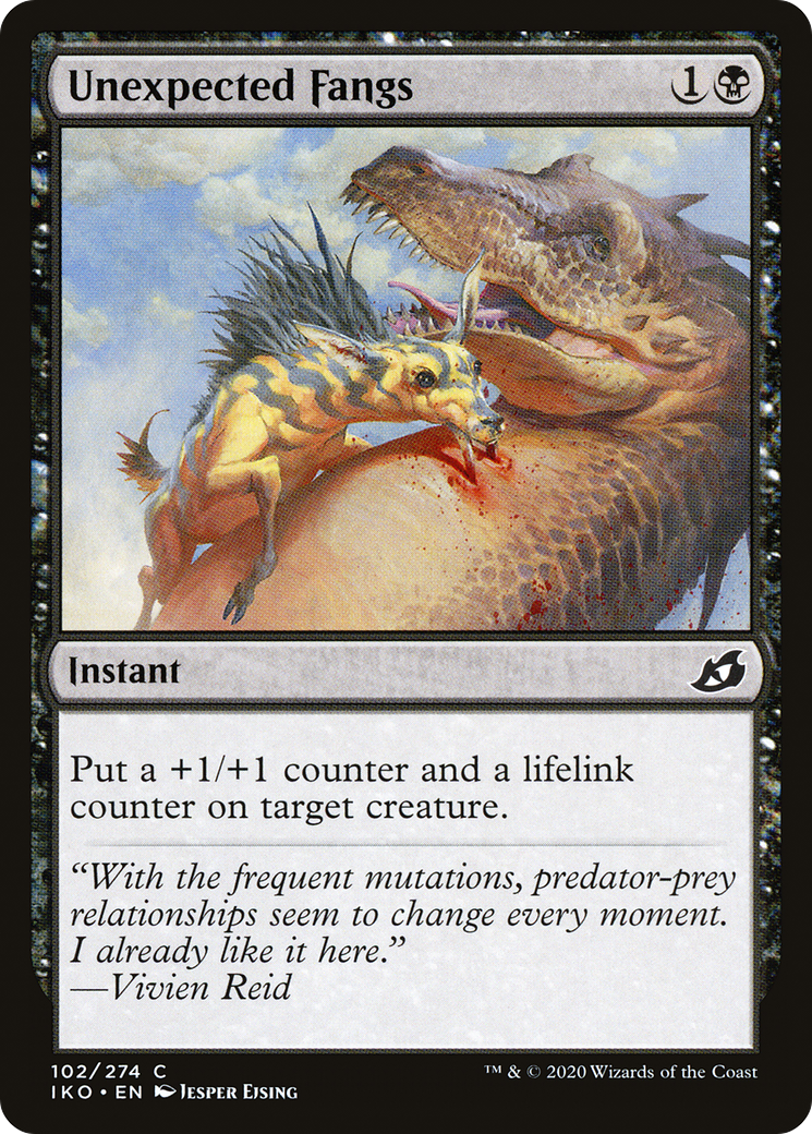 {C} Unexpected Fangs [Ikoria: Lair of Behemoths][IKO 102]
