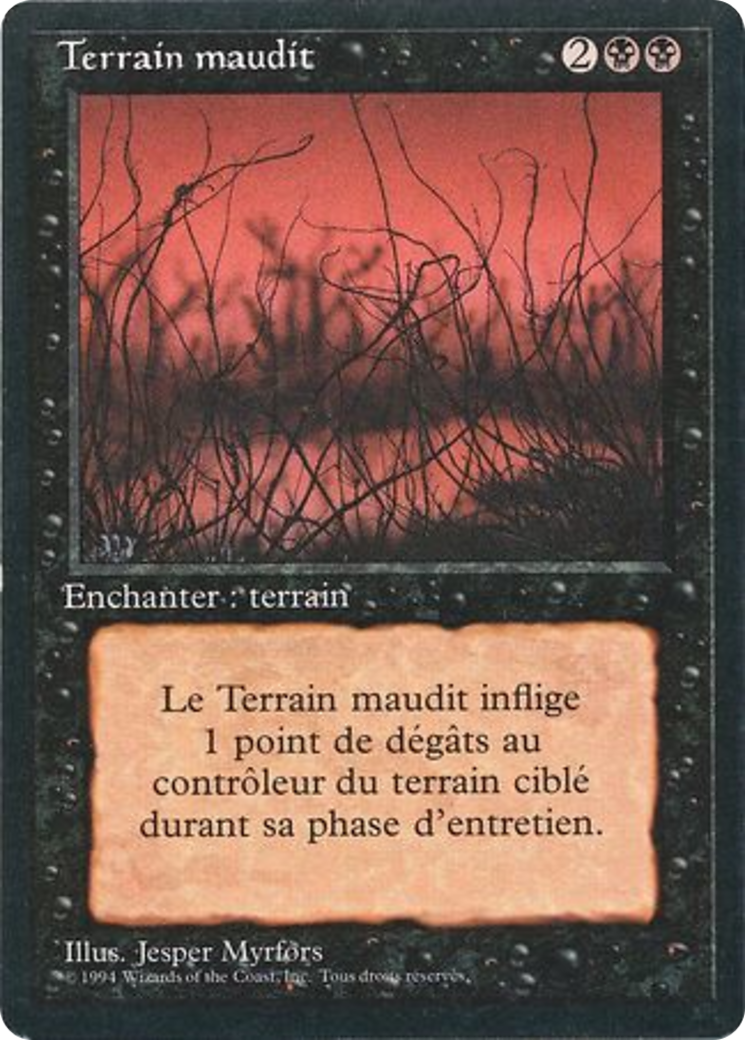 {F} Cursed Land [Foreign Black Border][FBB 3ED 098]