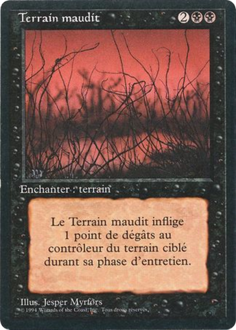 {F} Cursed Land [Foreign Black Border][FBB 3ED 098]