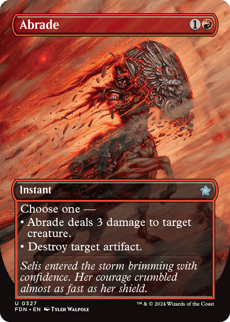 {@C} Abrade (Borderless) [Foundations][FDN 327]