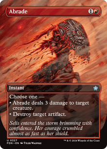 {@C} Abrade (Borderless) [Foundations][FDN 327]