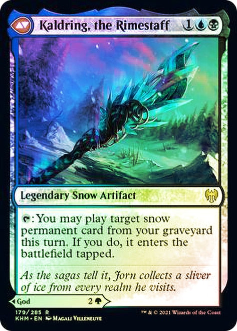 {R} Jorn, God of Winter // Kaldring, the Rimestaff [Kaldheim Prerelease Promos][PR KHM 179]
