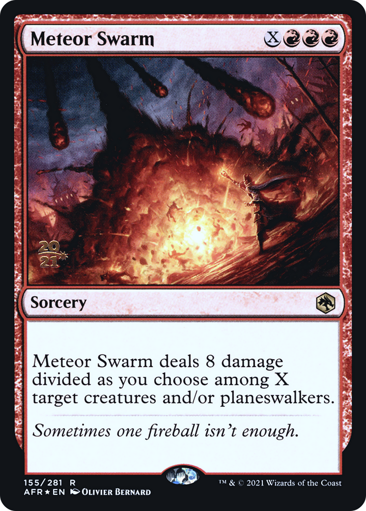 {R} Meteor Swarm [Dungeons & Dragons: Adventures in the Forgotten Realms Prerelease Promos][PR AFR 155]
