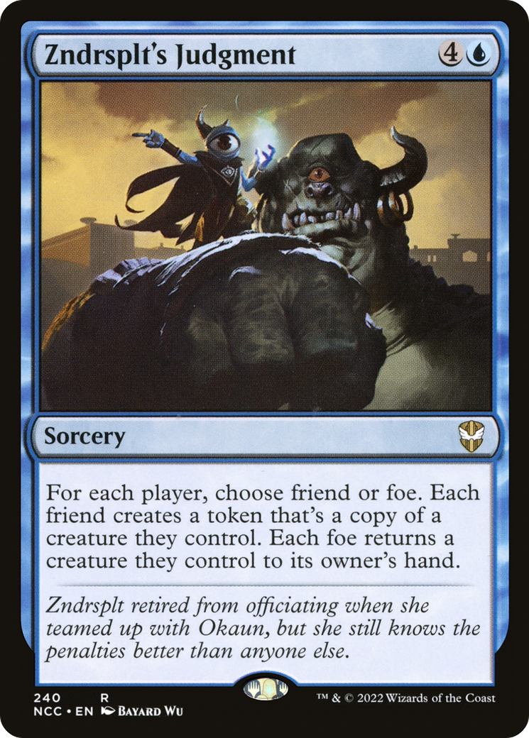 {R} Zndrsplt's Judgment [Streets of New Capenna Commander][NCC 240]