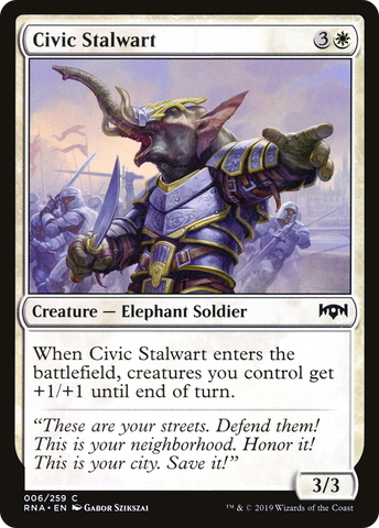 {C} Civic Stalwart [Ravnica Allegiance][RNA 006]
