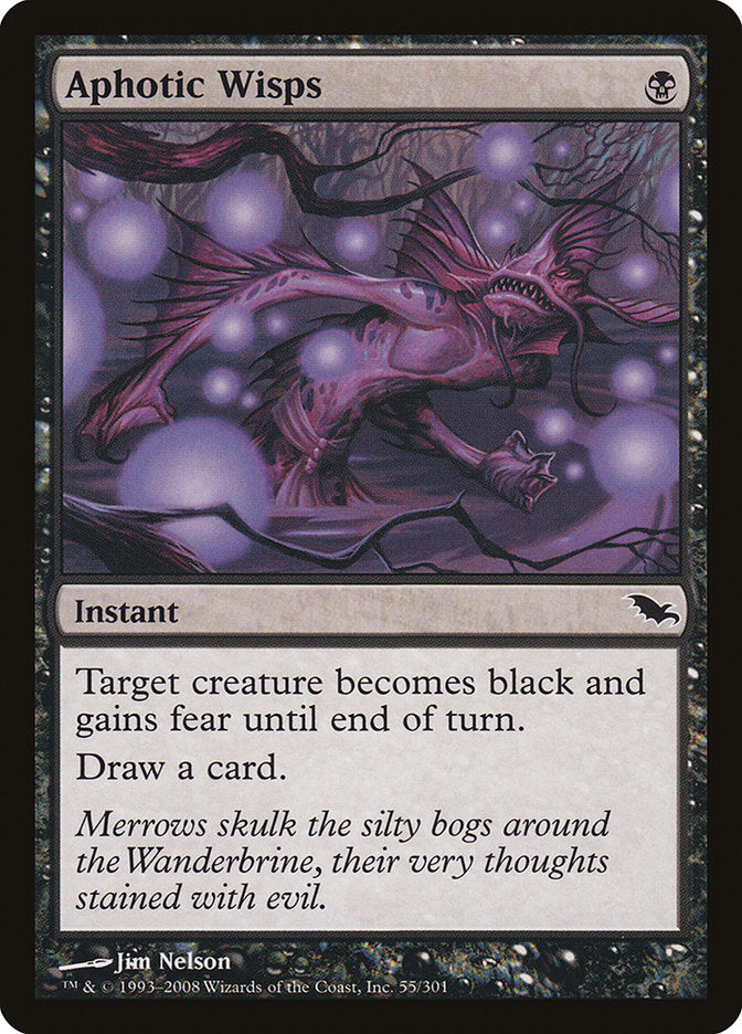 {C} Aphotic Wisps [Shadowmoor][SHM 055]