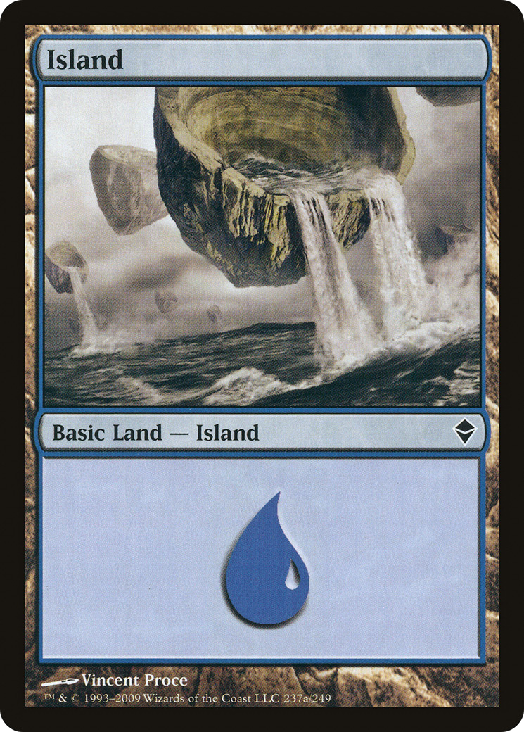 {B}[ZEN 237] Island (237a) [Zendikar]