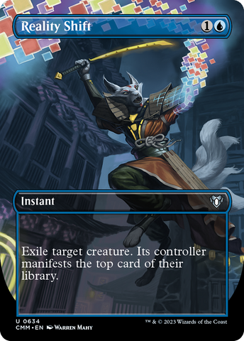 {C} Reality Shift (Borderless Alternate Art) [Commander Masters][CMM 634]