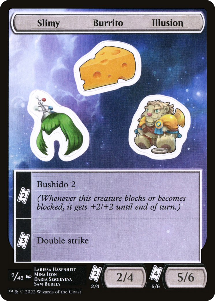 {C} Slimy Burrito Illusion [Unfinity Stickers][SUNF 009]