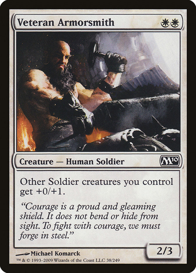 {C} Veteran Armorsmith [Magic 2010][M10 038]