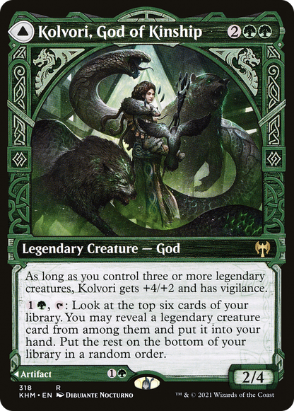 {R} Kolvori, God of Kinship // The Ringhart Crest (Showcase) [Kaldheim][KHM 318]