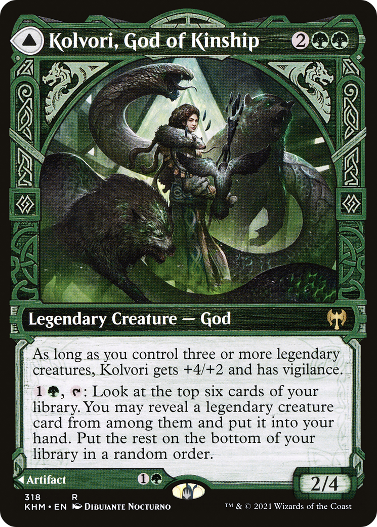 {R} Kolvori, God of Kinship // The Ringhart Crest (Showcase) [Kaldheim][KHM 318]