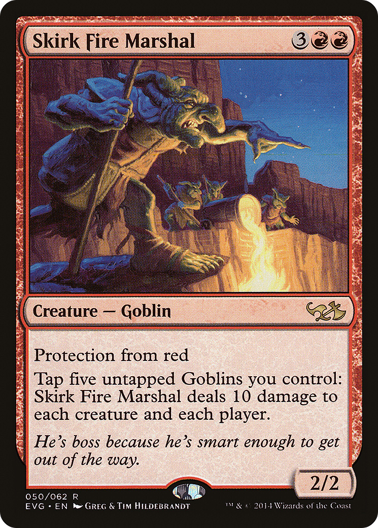 {R} Skirk Fire Marshal (Elves vs. Goblins) [Duel Decks Anthology][EVG 050]