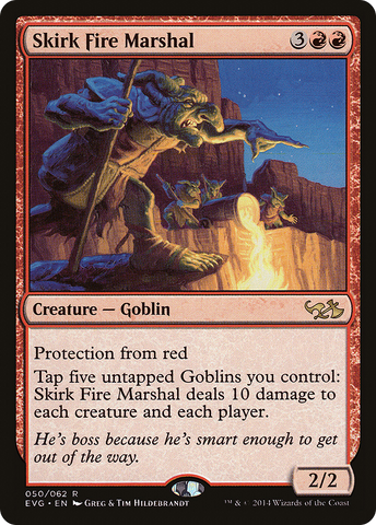 {R} Skirk Fire Marshal (Elves vs. Goblins) [Duel Decks Anthology][EVG 050]