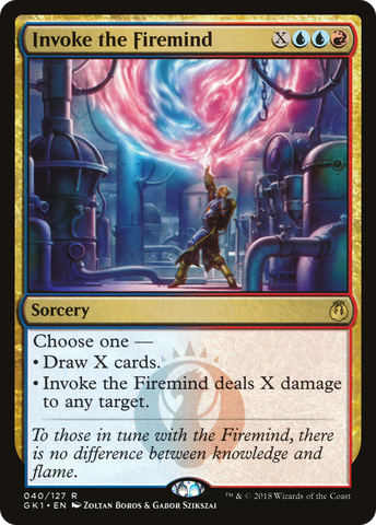 {R} Invoke the Firemind [Guilds of Ravnica Guild Kit][GK1 040]