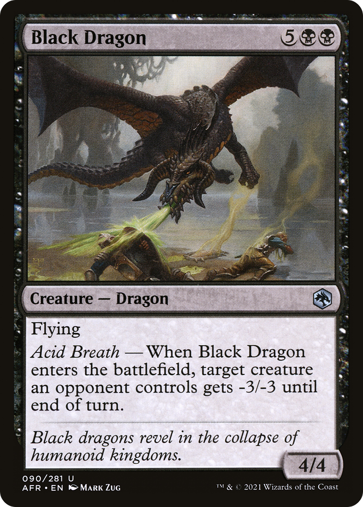 {C} Black Dragon [Dungeons & Dragons: Adventures in the Forgotten Realms][AFR 090]