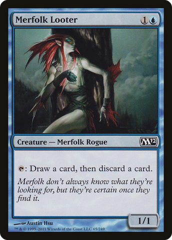 {C} Merfolk Looter [Magic 2012][M12 065]