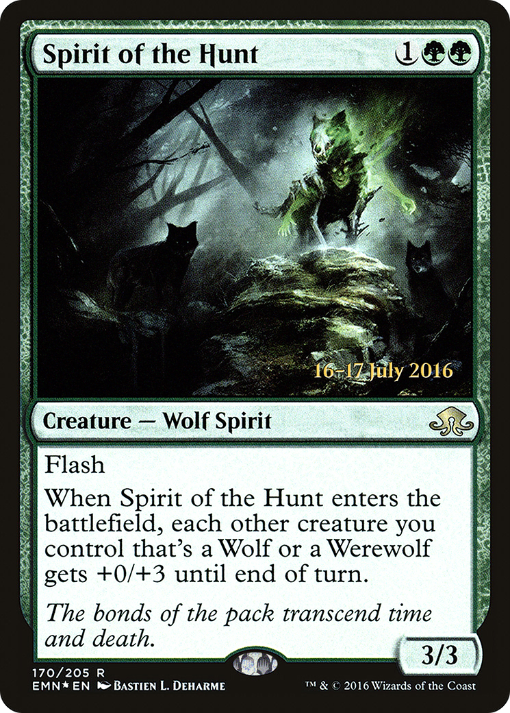 {R} Spirit of the Hunt [Eldritch Moon Prerelease Promos][PR EMN 170]