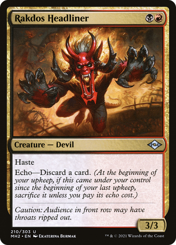 {C} Rakdos Headliner [Modern Horizons 2][MH2 210]