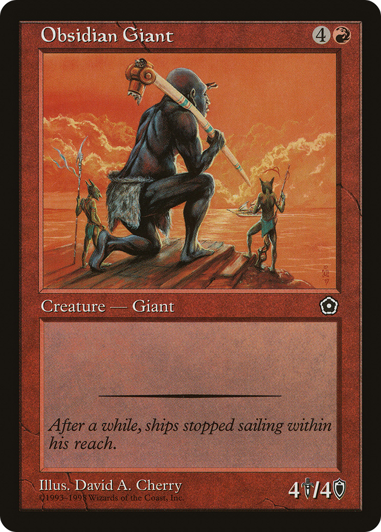 {C} Obsidian Giant [Portal Second Age][PO2 109]