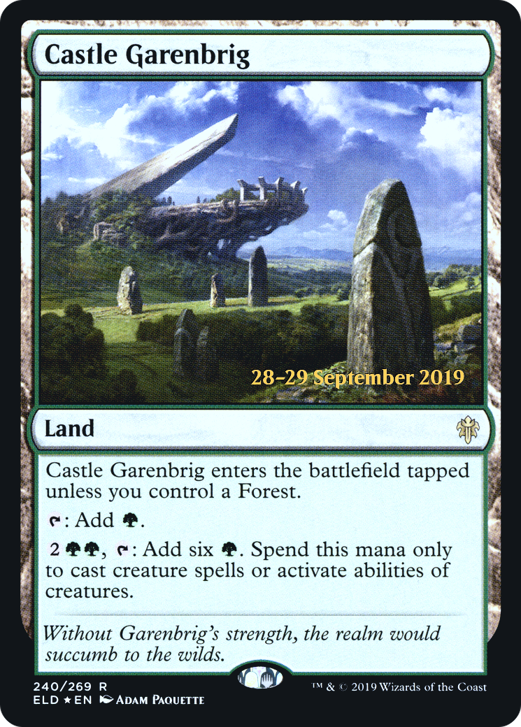 {R} Castle Garenbrig [Throne of Eldraine Prerelease Promos][PR ELD 240]