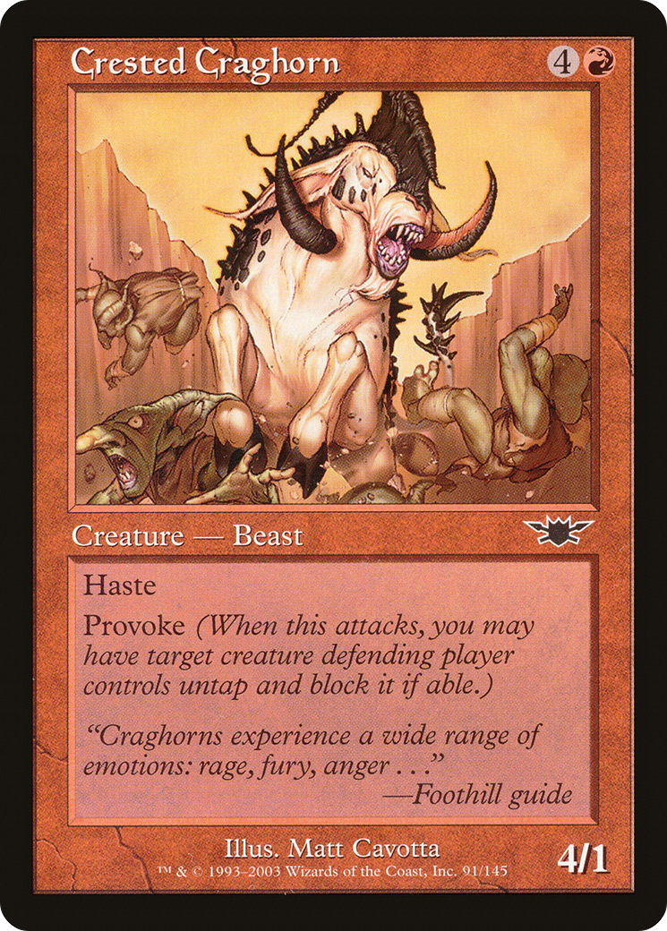 {C} Crested Craghorn [Legions][LGN 091]