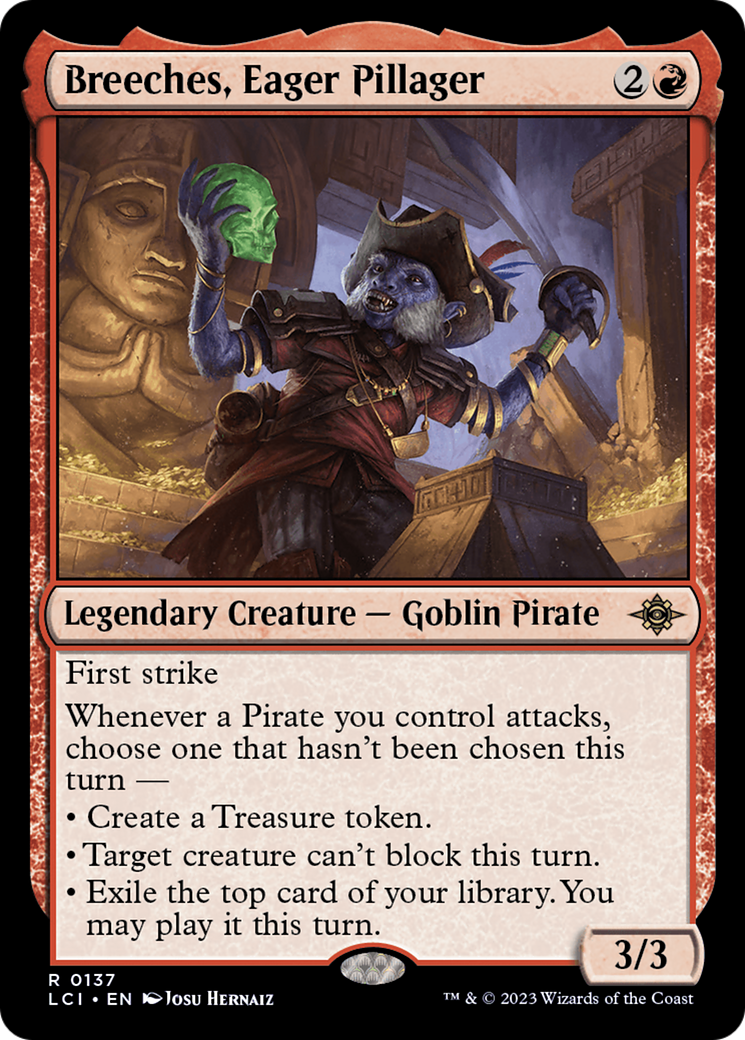 {@R} Breeches, Eager Pillager [The Lost Caverns of Ixalan][LCI 137]