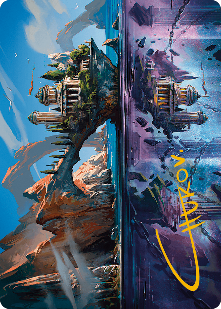 {A} Copy Land Art Card (Gold-Stamped Signature) [Modern Horizons 3 Art Series][GS AMH3 029]