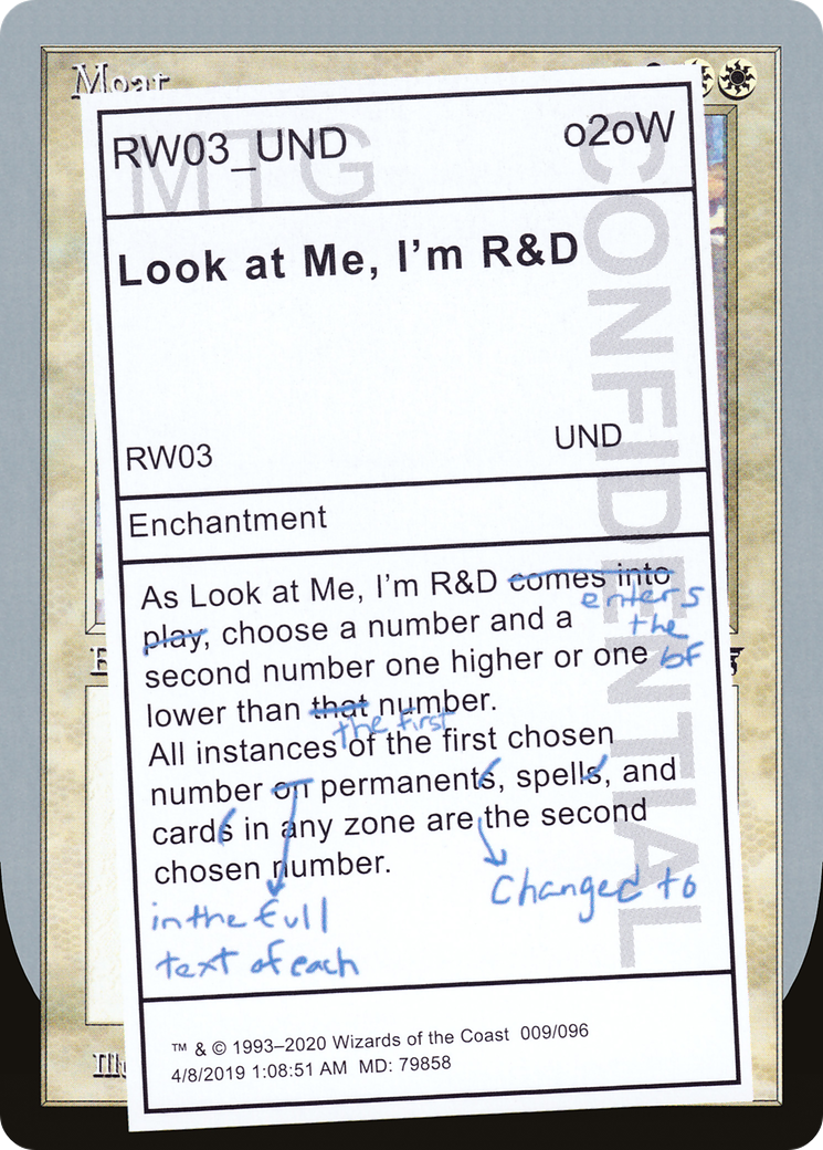 {R} Look at Me, I'm R&D [Unsanctioned][UND 009]