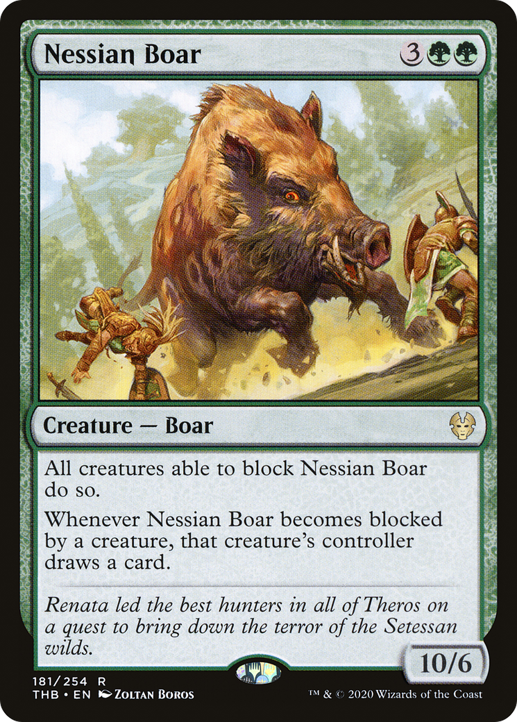 {R} Nessian Boar [Theros Beyond Death][THB 181]