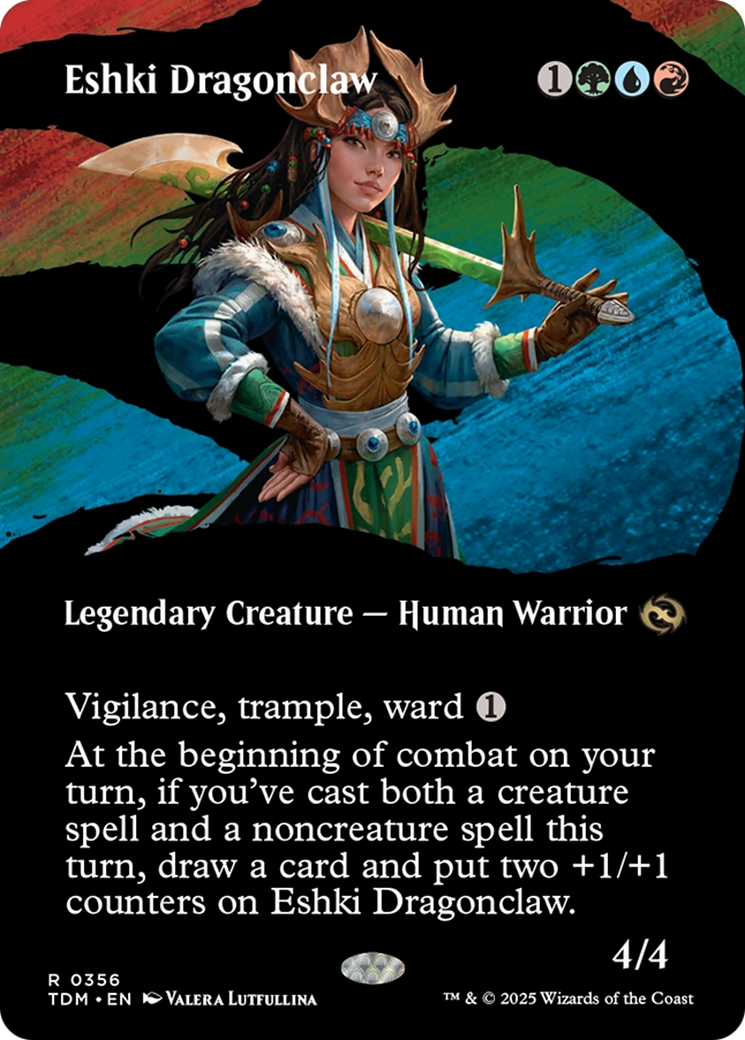 {@R} Eshki Dragonclaw (Borderless) [Tarkir: Dragonstorm][TDM 356]