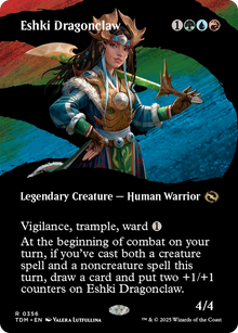 {@R} Eshki Dragonclaw (Borderless) [Tarkir: Dragonstorm][TDM 356]