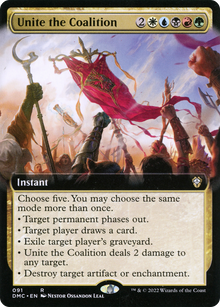 {R} Unite the Coalition (Extended Art) [Dominaria United Commander][DMC 091]