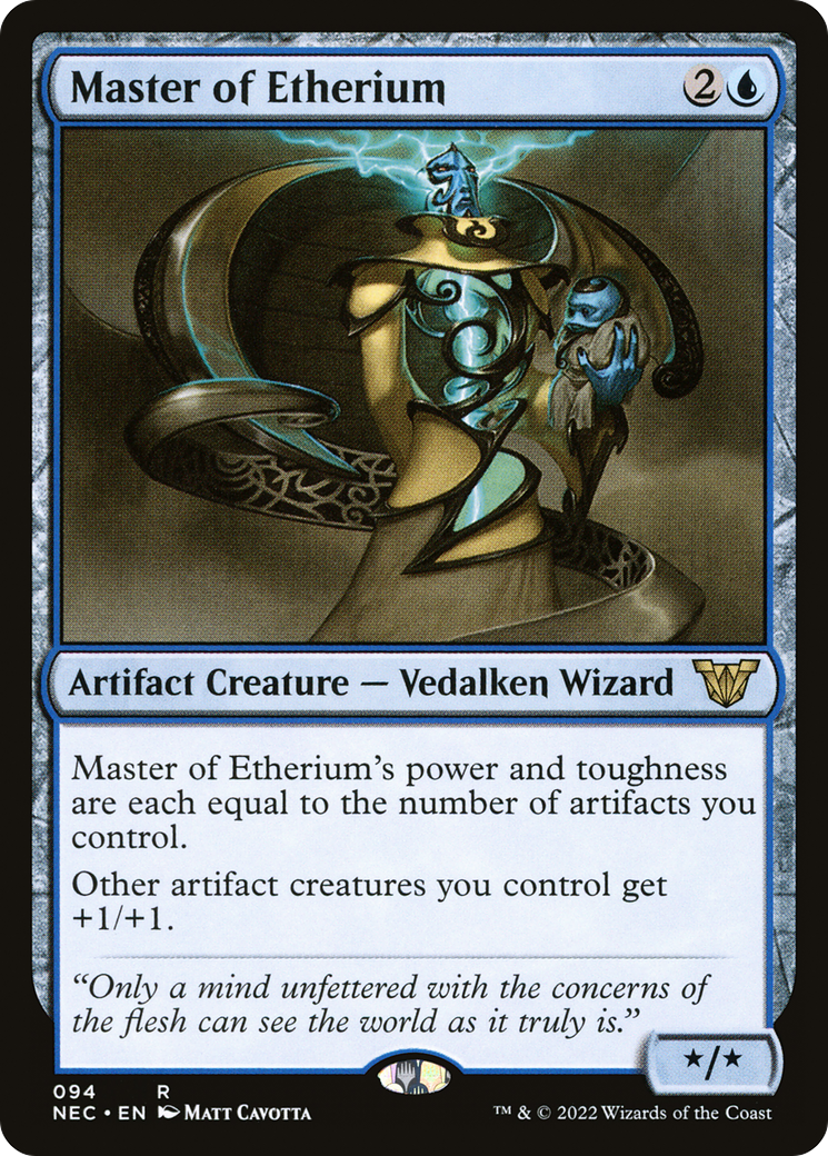 {R} Master of Etherium [Kamigawa: Neon Dynasty Commander][NEC 094]