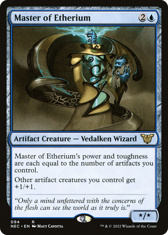 {R} Master of Etherium [Kamigawa: Neon Dynasty Commander][NEC 094]