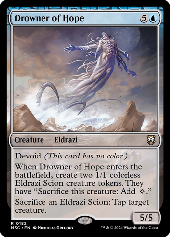 {R} Drowner of Hope (Ripple Foil) [Modern Horizons 3 Commander][RPF M3C 182]